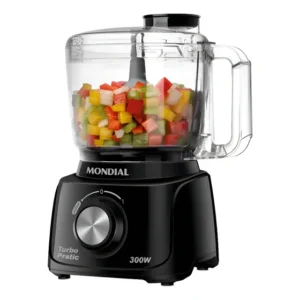 Mini Processador Mondial Turbo Pratic Mp-16-b 500ml 127v Preto 127v