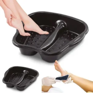 Bacia Balde Para Pés Pedicure Manicure Spa Grande Plástico Preto
