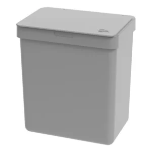 Lixeira Single Coza Basurero Trash Bin 2,5 Litros Cor Cinza claro