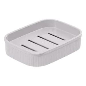 Saboneteira Classic Frisos Com Grade Escorredor Removível Cor Pedra