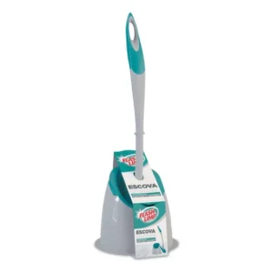 Escova Sanitária Emborrachada Com Suporte Flash Limp