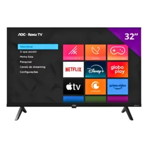 Smart Tv Led 32 Hd Wi-fi Roku Hdmi Usb Aoc