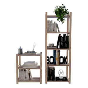 Kit Criados Mudos Design Industrial Madeira Treliça Promo Pinus
