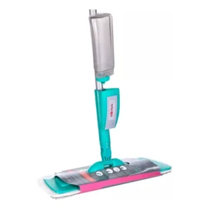 Kit 2 Rodo Mágico Mop Spray Fit Para Piso C/ Reservatório Verde Água