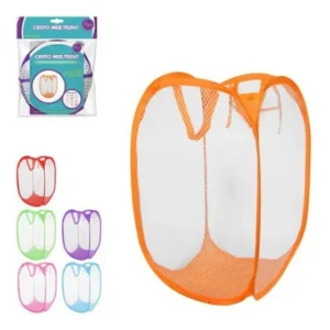 Mini Cesto Organizador Dobrável Multiuso Toalhas Roupas Colorido Liso