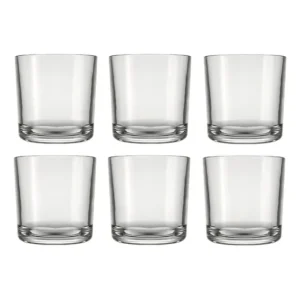 Kit 12 Copos Vidro Nadir Figueredo Bar Rocks 265ml para Whisky