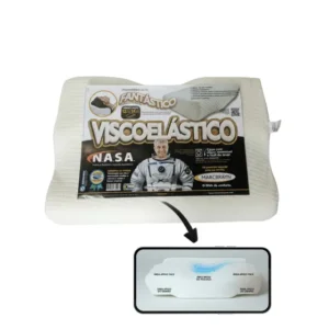 Travesseiro Ergonômico Cervical Alto Nasa Marcbrayn Viscoelástico Antialérgico