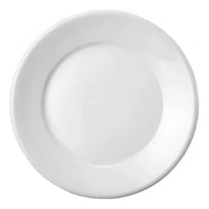 Kit 40 Pratos Rasos Porcelana Schmidt Branco 26 cm Restaurante