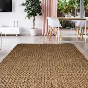 Tapete Sala Cozinha Sisal Antiderrapante 200x250cm - Lancer Cor Blend Desenho Do Tecido Geométrico