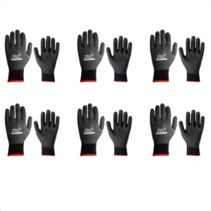 Kit 6 Luva Segurança Alta Temperatura Black 250°c Térmica Ca