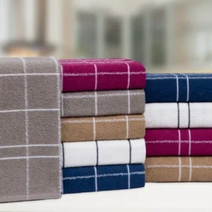 Kit 10 Panos De Prato Copa Atoalhado Xadrez 100% Algodão