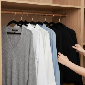 Cabide De Veludo Preto Antideslizante Slim Kit 10 Unidades