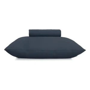 Altenburg jogo de cama minimal malha 2 peças solteiro azul
