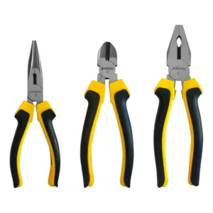 Kit Jogo 3 Alicates Utilidades Variadas Universal Corte Bico