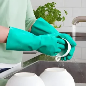 2pr Luva Limpeza Pesada Borracha Nítrilica Produtos Quimícos