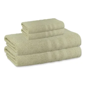 Jogo Toalha Banho Buddemeyer Vanilla Extra Soft Algodão 4pçs Cor Verde-claro