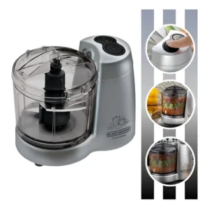 Mini Processador De Alimentos 120w Hc32p 220v Black Decker Prateado 220v