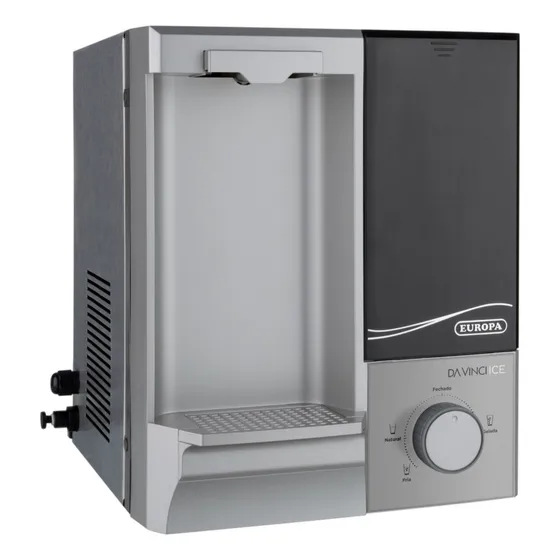 Purificador de água Europa Água gelada Da Vinci Ice Inox cinza -