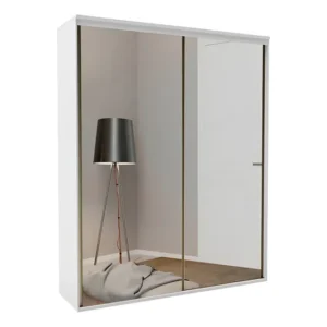 Guarda-roupa Casal Luminum 2 Portas 3 Gavetas 100% Mdf Cor Branco