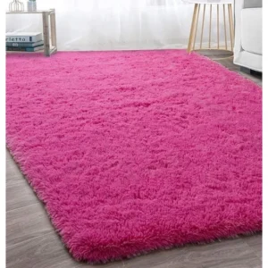 Tapete Felpudo Peludo Sala Quarto Verde Grama - Extra Grande