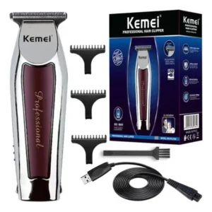 Maquina de Corte Kemei 9163 Barba Cabelo Pezinho Portátil Profissional