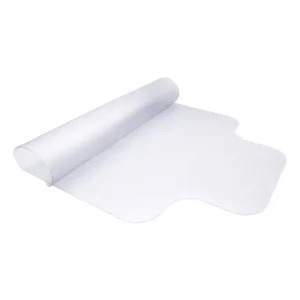 Tapete Protetor De Piso Transparente Cadeira De Rodinha Pvc 1.2 M 85 Cm