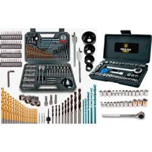 Jogo De Ferramentas Bosch 143 Pçs + Soquetes E Chave Catraca