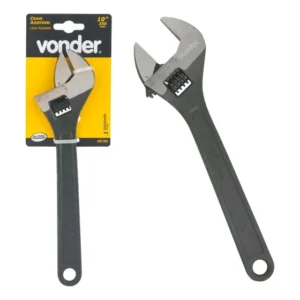 Chave Inglesa Ajustável Fosfatizada 10 Pol 250mm Vonder Cinza-escuro