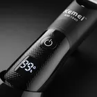 Aparador Pelos Kemei Km-1840 Unissex Barbeador Prova D'agua Preto 127/220v - Imagem 3