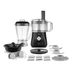 Multiprocessador C/batedeira 12 Em 1 Turbo 1000w Philco Cor Preto