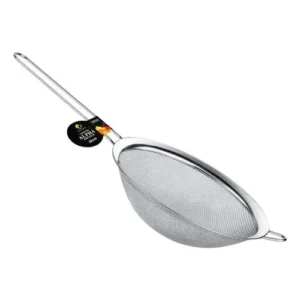 Peneira Em Aço Inox 12cm Malha Fina Utensílio Profissional