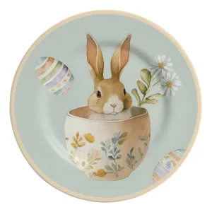 Conjunto Com 6 Pratos De Sobremesa Easter Colors Ø21cm