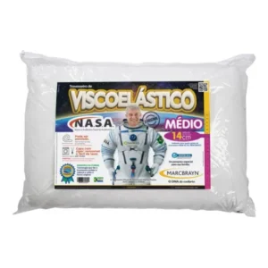 Travesseiro Nasa Médio 14cm - 50x70cm - Capa Lavável