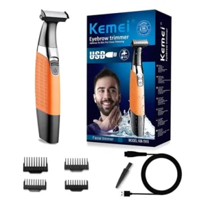 Maquina De Barbear Recarregável Aparador Profissional Kemei