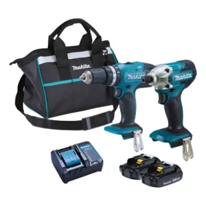 Kit Makita Furadeira E Parafusadeira Bivolt 18v Dlx2336y01