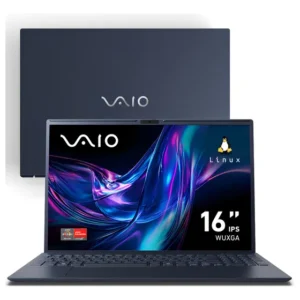 Notebook Vaio Fe16 Amd Ryzen 5-5625u Linux 16gb RAM 512gb Ssd Wi-Fi 6 Tela 16" Ips Wuxga Antirreflexo - Cinza Grafite - Vjfe69f11xb0711h - Permite upgrade de memória RAM e SSD