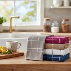 Kit 6 Panos De Pratos Copa Atoalhado Xadrez 100% Algodão Sortidos