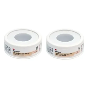 Kit 2 Fitas Micropore 3m Curativo 12,5mm X 10m - Bege