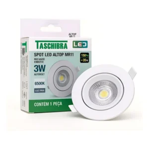 Kit 10 Spot Embutir Led 3w Mr11 Mini Dicroica Drywal Teto
