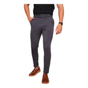 Calça Social Alfaiataria Masculina Malha Elastano Stretch