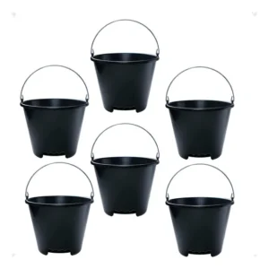 Kit 6 Balde Especial Para Transporte Plástico 12l Resistente