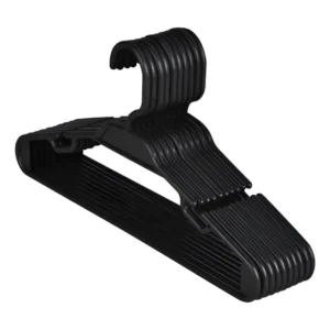 Cabide Infantil 100 Unidades Atacado Cor Preto