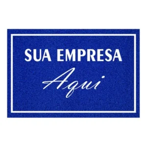 Capacho Personalizado Capacheria 90x60 Azul Royal para Comércio