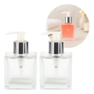 15 Porta Sabonete Liquido Vidro Cubo 100ml Luxo Saboneteira