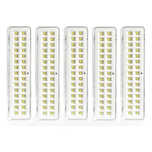 Kit 5 Elgin 48LEM30L 2 Modos Potente Econômico luminária de emergência 30 leds 2w cor branco