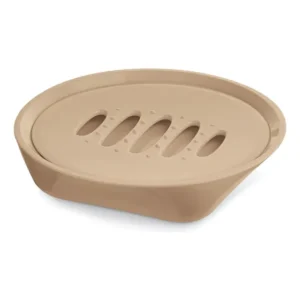 Saboneteira Porta Sabonete Premium Capuccino Uz Utilidades Bege