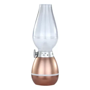 Luminária Lampião Led Recarregável Usb 1,5w Com Dimmer Avant Cor Da Estrutura Bronze Cor Da Cúpula Transparente