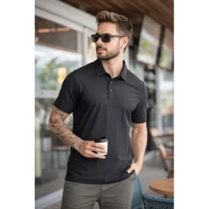 Camisa Polo Masculina Poliamida Tech Leve Confort Respirável