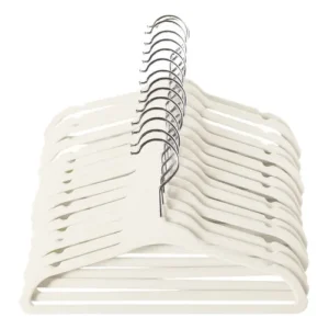 Kit 100 Cabide Infantil Antideslizante Ultrafinos De Veludo