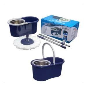 Esfregao Giratorio Lava E Seca Mop Perfect De Limpeza Azul